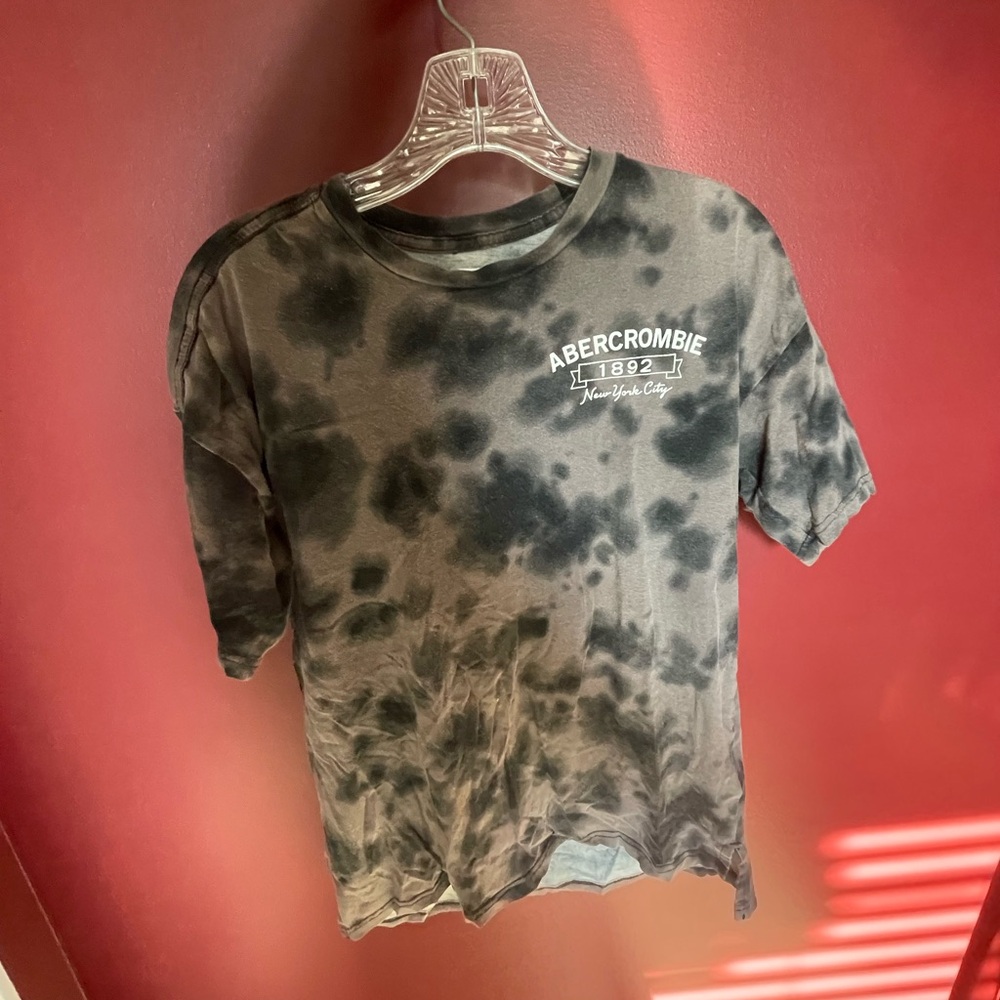 Abercrombie Kids Black Tie-Dye Tee
